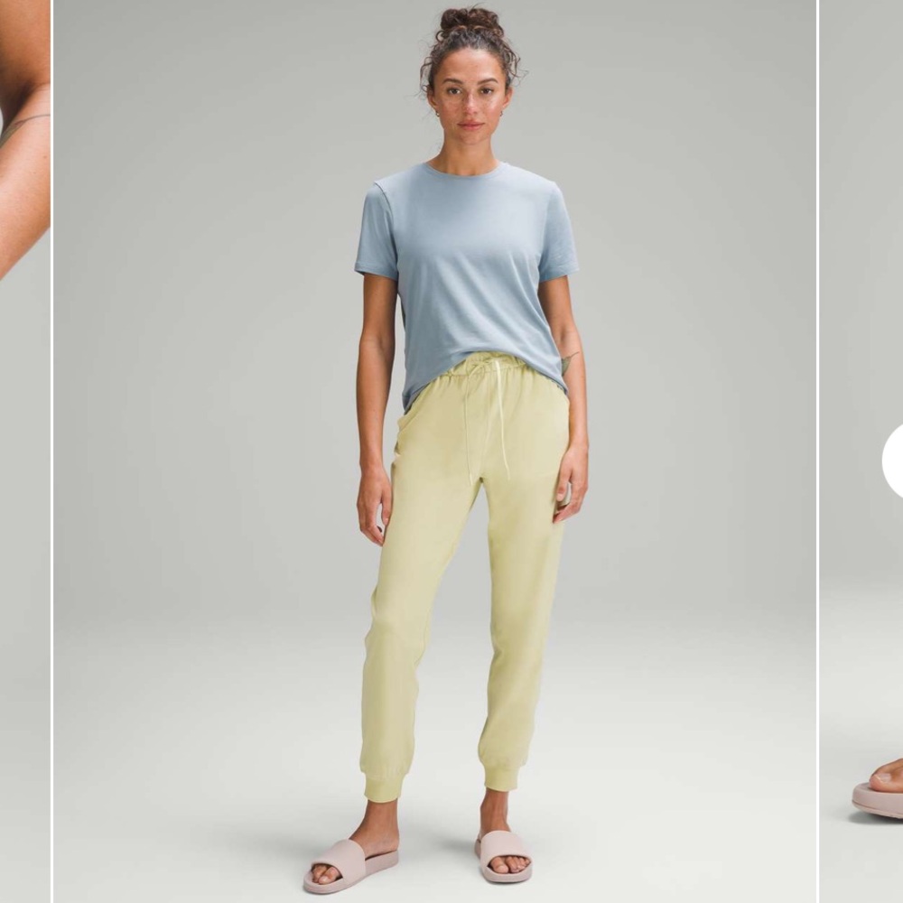 Women's Lululemon Stretch High-Rise Jogger Full Length Finch Yellow Size 16 EUC
